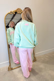 E Squared Solid Cinched Pant Bubblegum Pink
