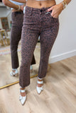 Dear John Jeanne Crop Flare Jean Leopard