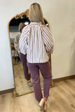 FRNCH Molly Shirt Striped Violet