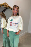Mallard Muse Oversized Graphic Tee Butter