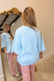 Mallard Muse Oversized Graphic Tee Blue