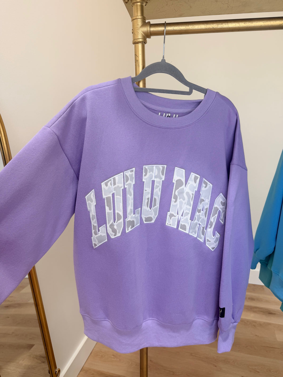 Lulu Mac Sweatshirt Lavender White Camo