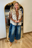 Animal Print Fur Vest