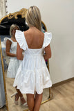 Graduate Grace Square Neck Dress White