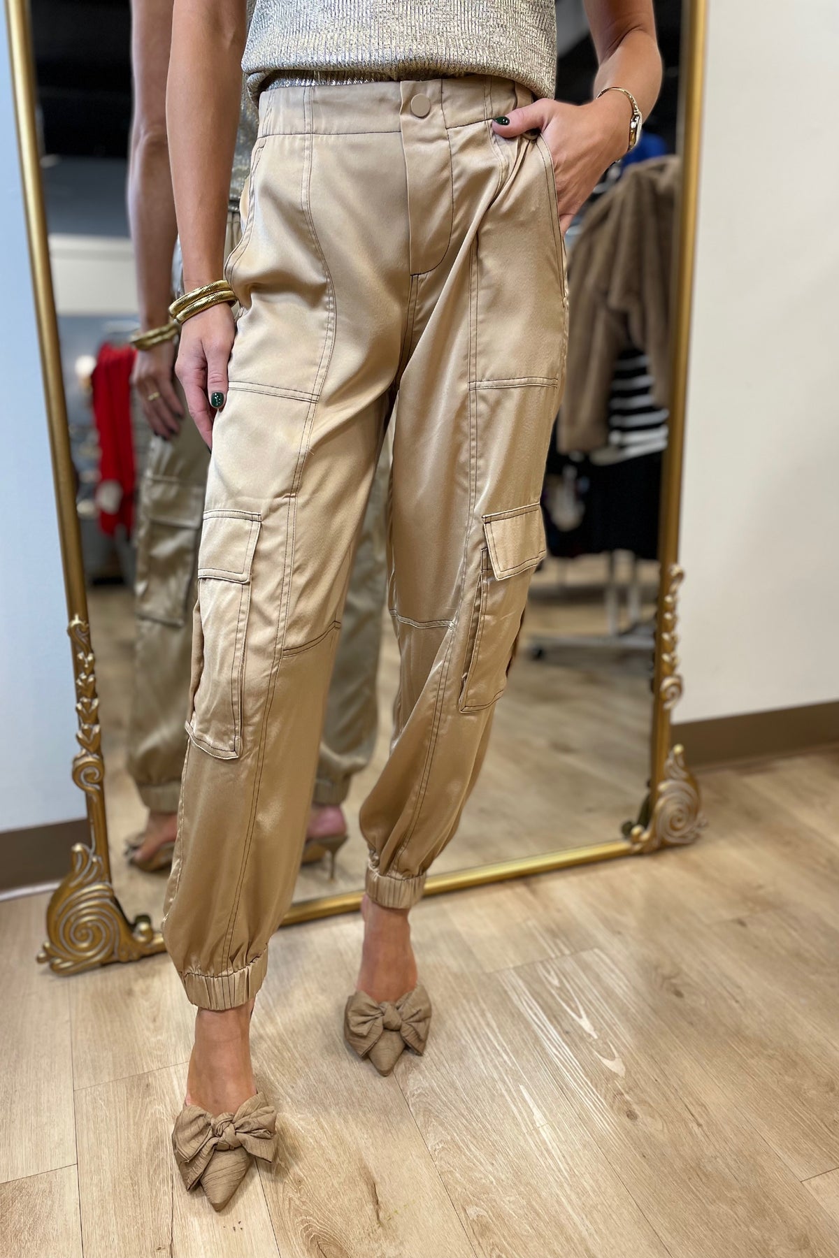 Elan Cargo Jogger Gold