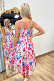 Cute as a Button Floral Dress Pink