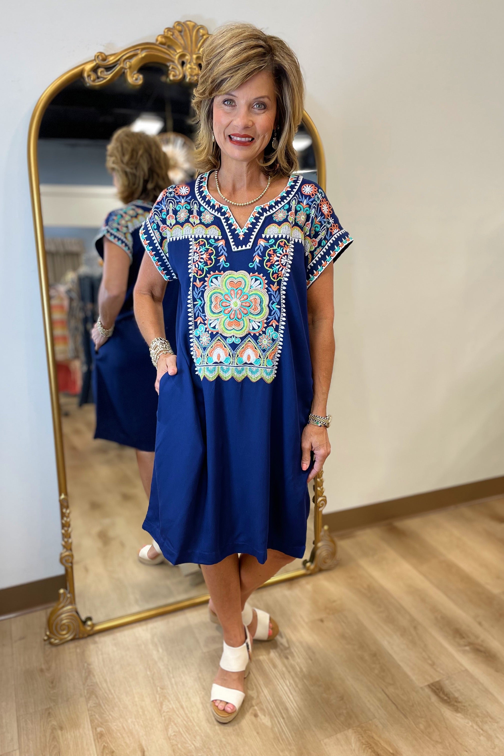 Boho Inspired Dress Navy Expectations Too Boho Inspired Dress Navy Expectations Too
