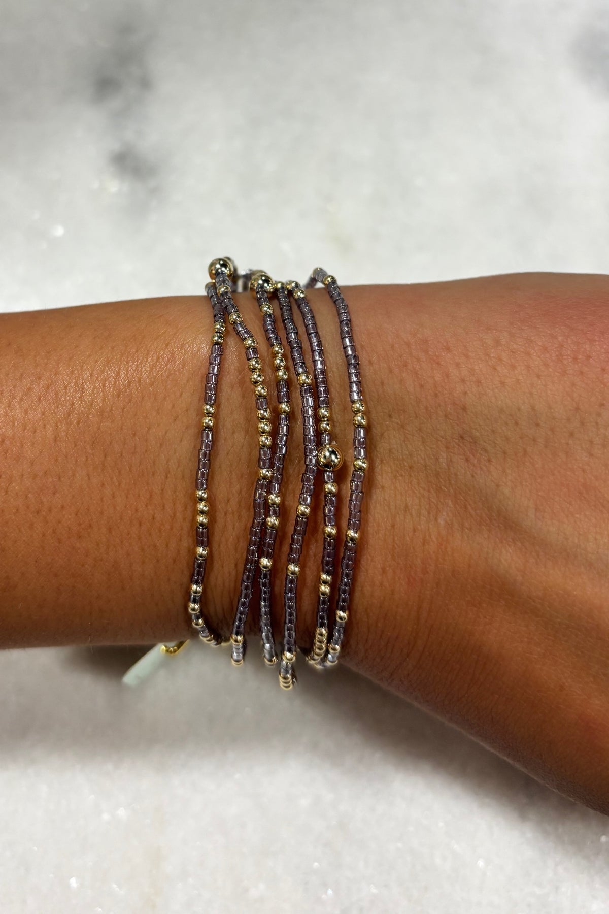 E Newton Hope Unwritten Bracelet Taupe With a Twist (2 Sizes