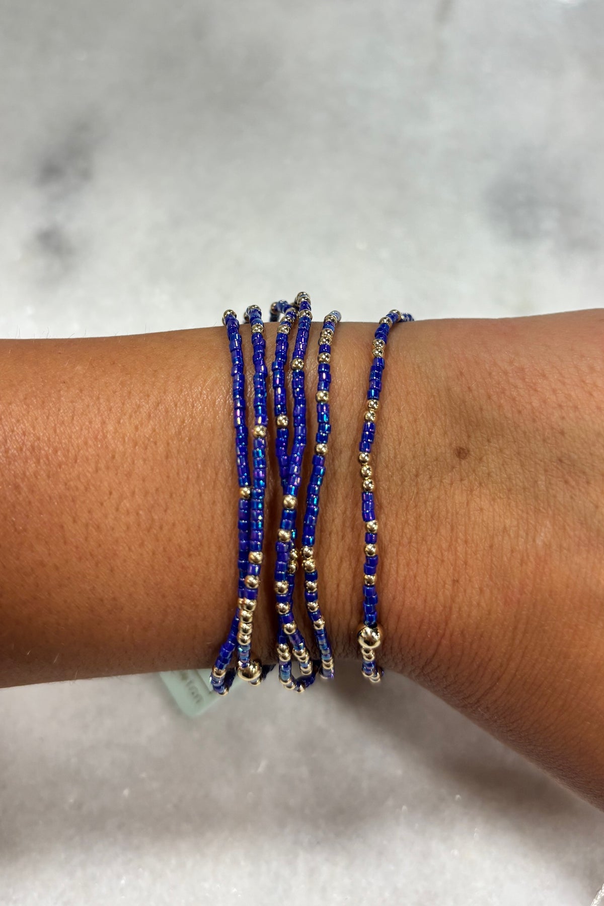 E Newton Hope Unwritten Bracelet Blue Metallic (2 Sizes)