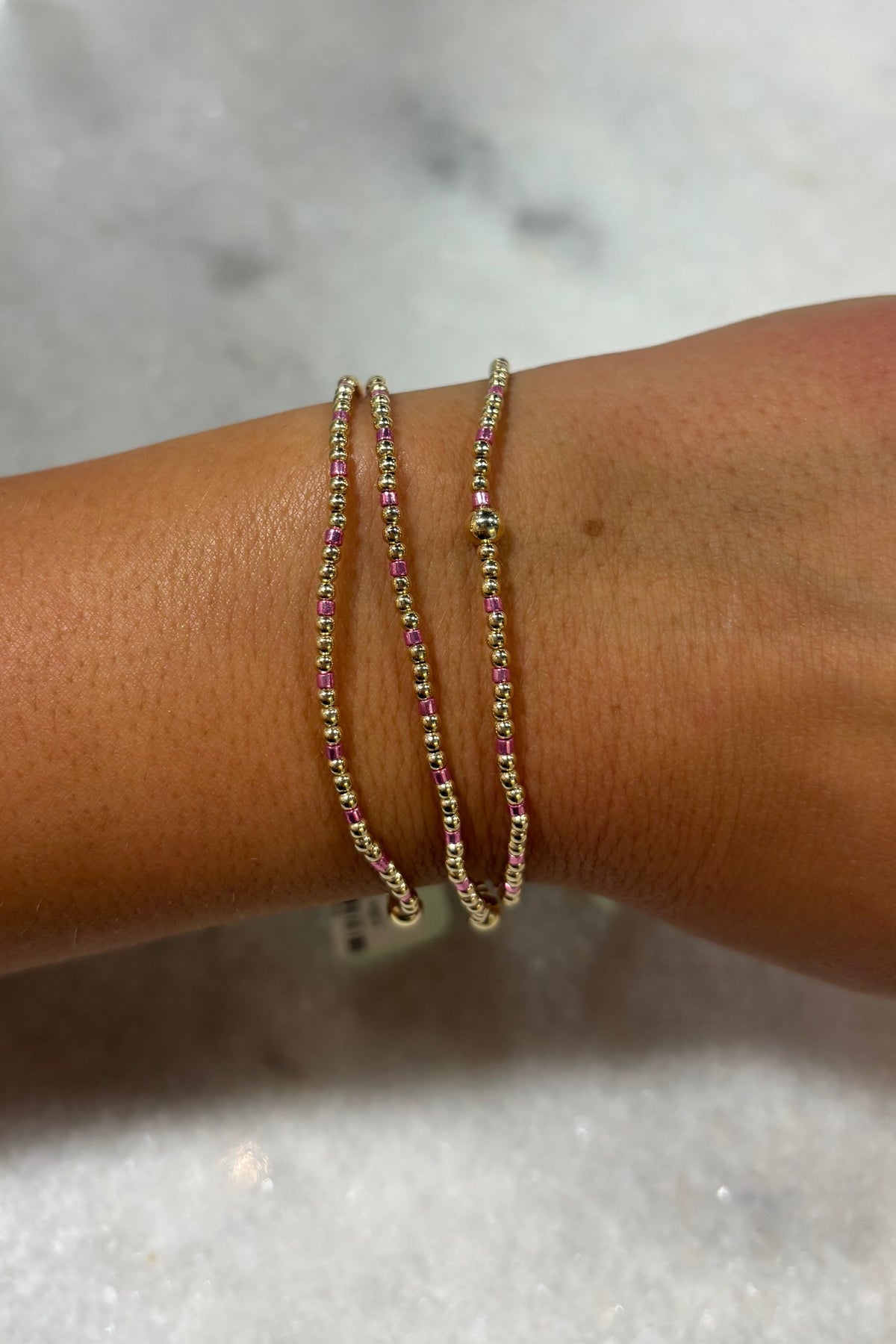 E Newton Hope Sincerity Bracelet Pink Metallic