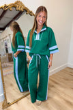 Roxie Contrast Pant Set Green