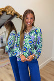 Transition Top Floral Blue
