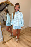 Dots in Motion Short Set Blue