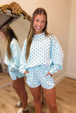 Dots in Motion Short Set Blue
