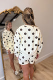 Cozy Club Dot Set Cream