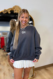 Gold Hinge GH Embroidered Sweatshirt Off Black