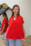 Spirit Day Blouse Red
