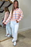 Coral Coast Striped Cardigan