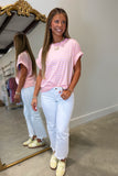 Coastal Stripe Top Sunset Shore