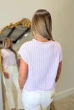 Waistcoat Sleeveless Sweater Vest Lavender