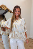 Metallic Experiences Top Taupe