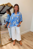 Metallic Experiences Top Blue