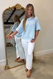 Washed Ashore Crewneck Sweater Blue