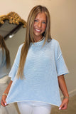 Washed Ashore Crewneck Sweater Blue