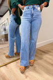 Bayeas Caius High Rise Boot Cut Jean Light Blue