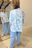 Umgee Pull On Pant Steel Blue