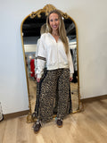 Umgee Flowy Pants Leopard Latte