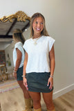 Livvy Cotton Sweater Vest White