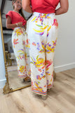 THML Loose Floral Pattern Pants