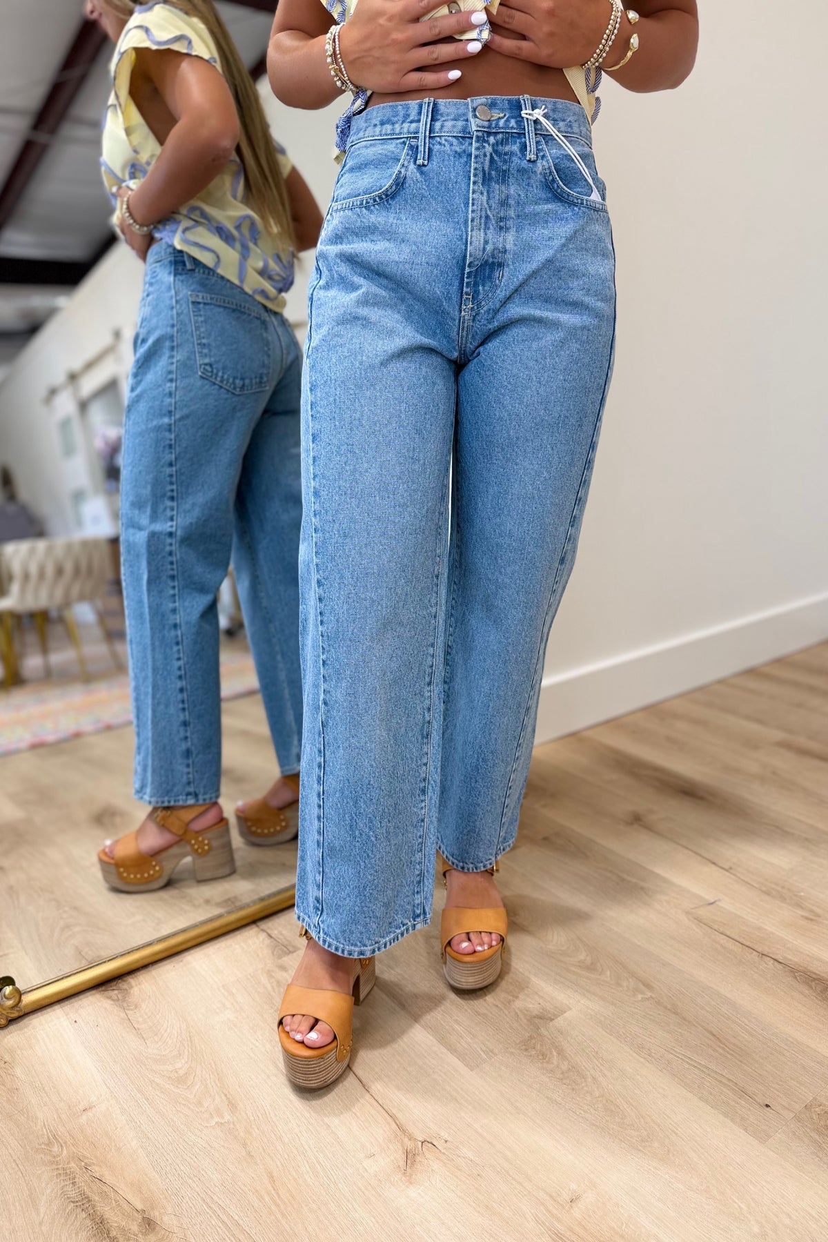 JBD Barrel Jean Medium Blue