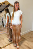 Dottie Darling Midi Skirt Brown