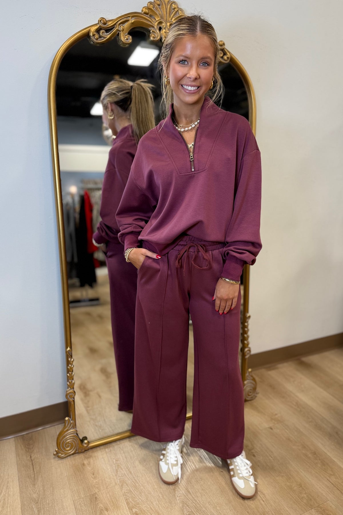 Everyday Wear 2 Piece Set Wine