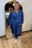 Softies Dreamtech 1/4 Zip Jogger Set Indigo
