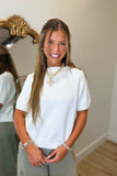 Back Bow Sweater Cream