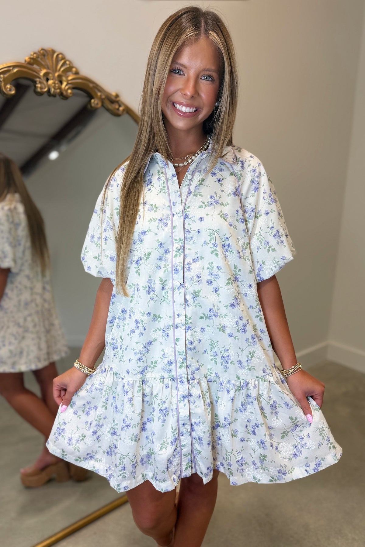 Patio Party Dress Lilac