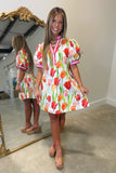 Tulip Festival Short Sleeve Dress