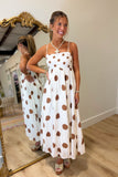 Dashing in Dots Dress Brown