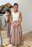 Rustic Weekend Belted Dress Brown