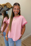 Check on Me Top Pink