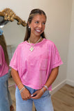 Summer Finale Pocket Top Pink