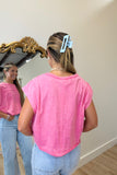 Causal Craze Top Pink