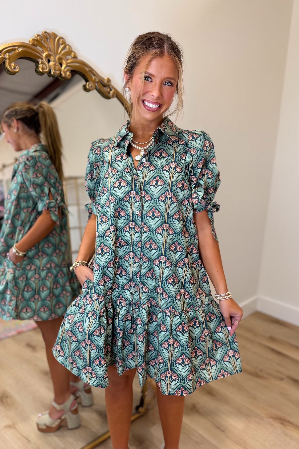 Darling Effect Dress Green