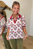 Bloom Haven Top Cream