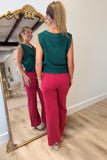 JBD  Mini Patch Pocket Pants Deep Red