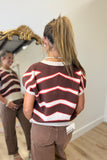 Before Dawn Abstract Sweater Brown