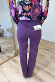 Bayeas Hise Rise Bootcut Jean Plum